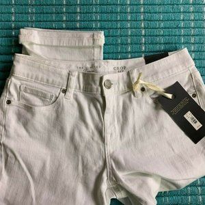 The Limited NWT White Denim Crop 312